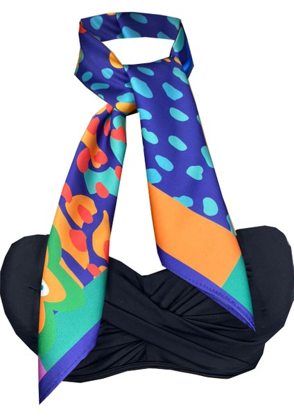 Nil Scarf Turquaz Eyes 70*70 cm Fular Eşarp fiyatları