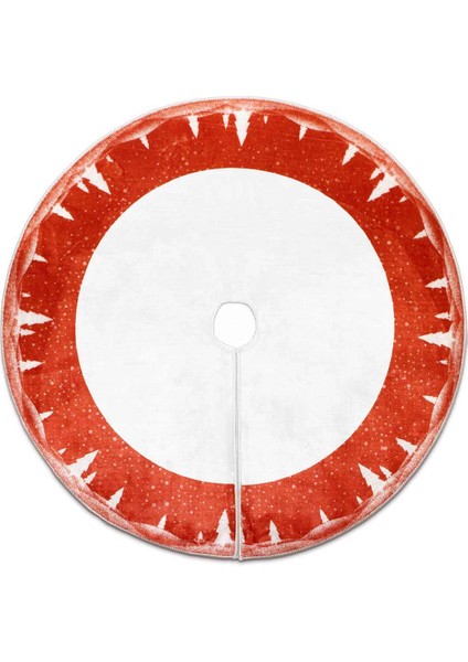 Kırmızı Çam Desenli 100X100 cm Dokuma Altı Halısı fırsatları