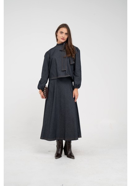 Fiyonk Yaka Detaylı Modern Ikili Kadın Takım 1765 fiyatları