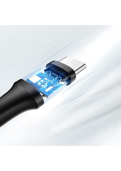 USB-C to USB-A 3A QC Hızlı Şarj Kablosu, 0,25 Metre, Siyah, 60114 indirimleri