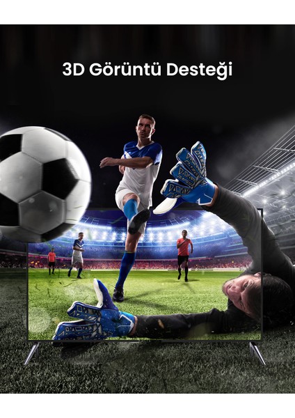 4K Displayport to HDMI Dönüştürücü Kablo 1.5 Metre, Siyah, 10239