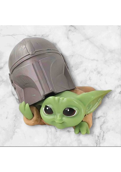 Star Wars Mandarloian Baby Yoda Grogu Bebek Yoda Aksiyon Oyuncak
