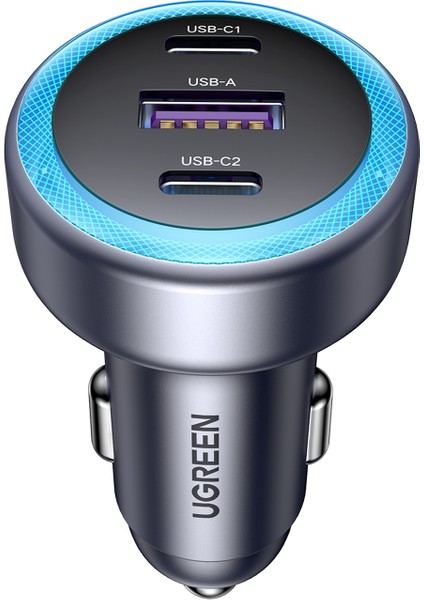 30W 3 Portlu Araç Içi Şarj Cihazı Çakmaklık Adaptörü, 45843