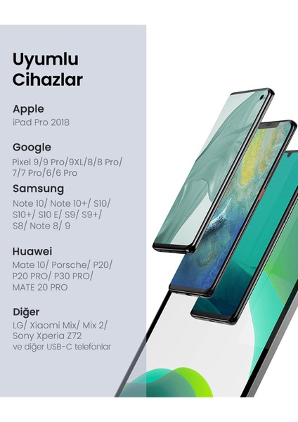 USB-C to 2xUSB-C Kulaklık ve Şarj Adaptörü, 60165