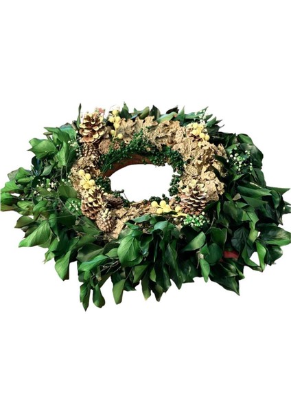 Yeşil Doğal Şoklanmış Sarmaşık Çelenk, Masaüstü Dekor, Parti ve Eğlence Için Ideal