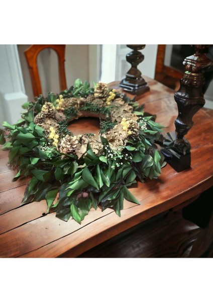 Yeşil Doğal Şoklanmış Sarmaşık Çelenk, Masaüstü Dekor, Parti ve Eğlence Için Ideal fırsatları