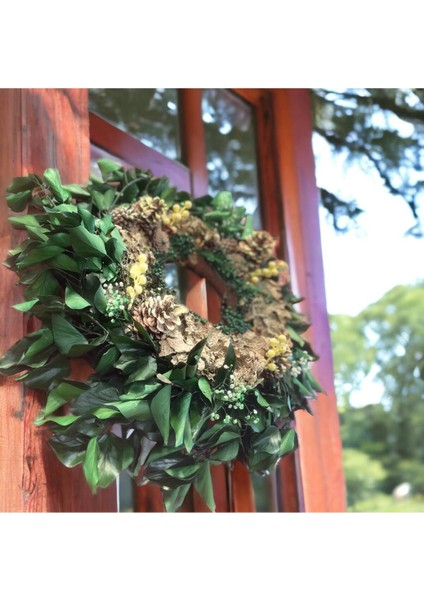 Yeşil Doğal Şoklanmış Sarmaşık Çelenk, Masaüstü Dekor, Parti ve Eğlence Için Ideal indirimleri