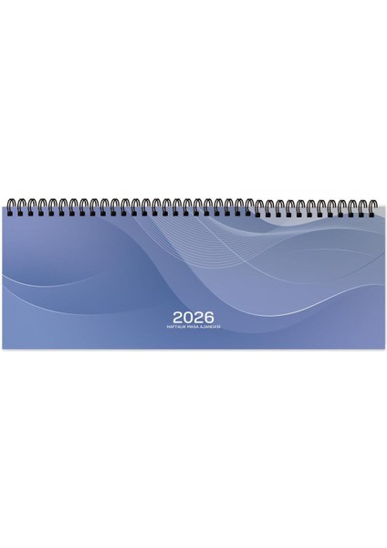 Keskin 2026-AJ-65 12*33,5 Spr.haftalık Masa Ajandası-Mavi (5 Adet ) modelleri
