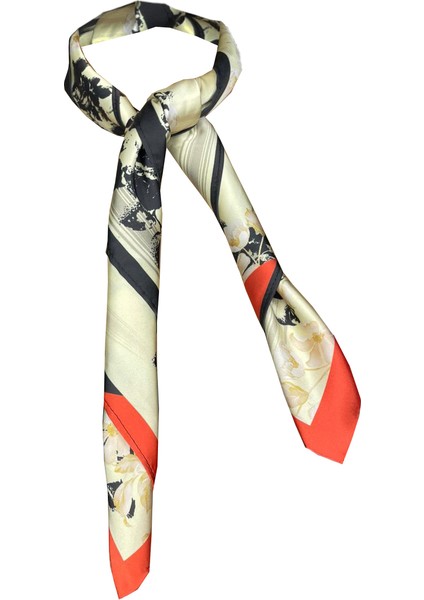 Scarf Classic Butteryellow-Red Fular 70*70 cm fiyatları
