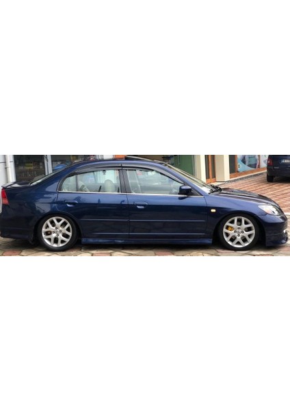 Honda Civic 2002-2006 Vtec2 Krom Cam Çıtası 4 Kapı 4 Parça P.çelik
