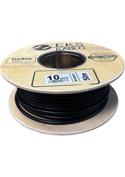 Akü Kablosu 10MM %100 Bakır Siyah 25 Metre Fiyatı fiyatları