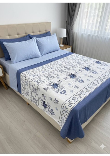 Fugoconcept Premium Baskılı Pike Seti (Çarşaf/pike/2 Yastık Kılıfı) | %100 Pamuk fırsatları