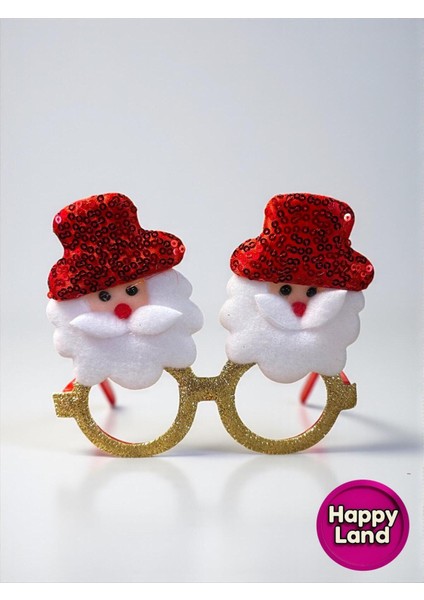 Yılbaşı Gözlüğü Noel Baba Desenli, Parti Aksesuar, Neşeli ve Şık Tasarım fiyatları
