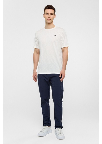 Beyaz Basic Flamlı Tişört indirimleri