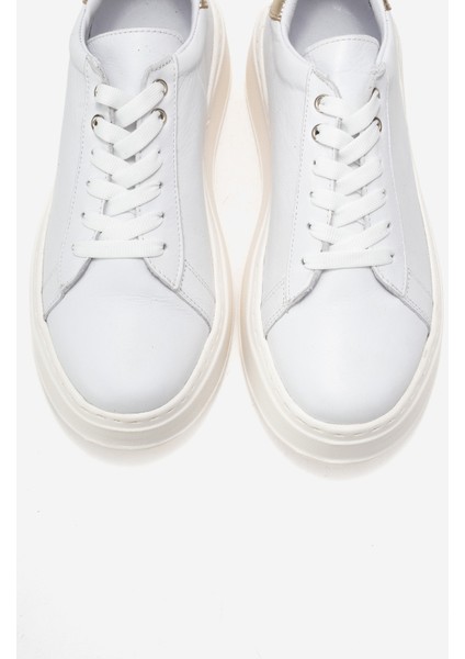 Gueno Beyaz Cilt Deri Kadın Spor Ayakkabı fırsatları