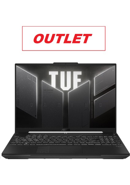 Tuf Gaming F16 FX607VU-RL073W Core 5 210H 16 GB 512 GB SSD RTX4050 16'' Kusurlu Adaptör Gaming Laptop