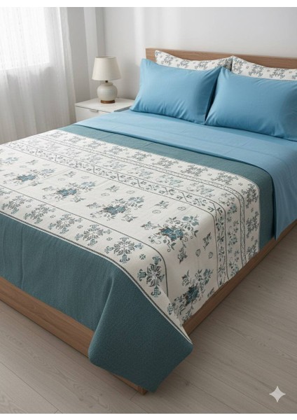 Fugoconcept Premium Baskılı Pike Seti (Çarşaf/pike/2 Yastık Kılıfı) | %100 Pamuk modelleri