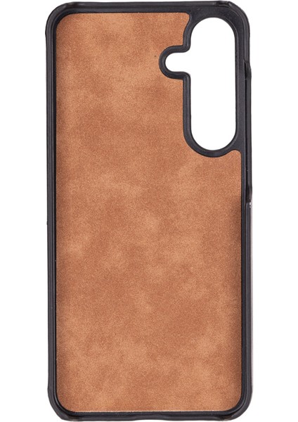 Samsung Galaxy S25 Plus Uyumlu, Hakiki Deri, El Yapımı Arka Kapak, Kömür Siyah indirimleri