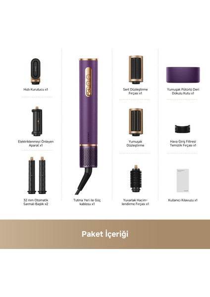 Airstyle Pro Saç Şekillendirme Seti Mor