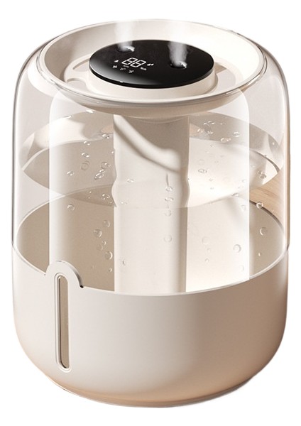 Büyük Kapasiteli Nemlendirici - Ev, Yurt, Ofis, Yatak Odası, Masaüstü Için USB Çift Spreyli, Gece Lambalı (Yurt Dışından)