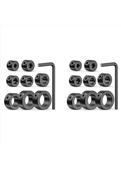 Matkap Durdurma Bit Yaka Seti 18PCS Ayarlanabilir Matkap Derinliği Durdurma Yaka Limit Halkası Karbon Çeliği ile Matkap Bitleri Için Set (Yurt Dışından)