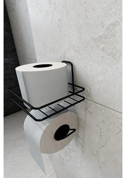 Yapışkanlı Tuvalet Kağıtlığı Tutacağı Askısı Mat Siyah Metal Tuvalet Kağıtlık modelleri