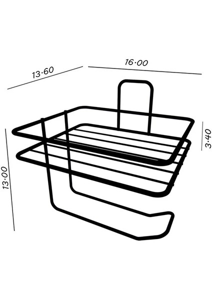 Yapışkanlı Tuvalet Kağıtlığı Tutacağı Askısı Mat Siyah Metal Tuvalet Kağıtlık indirimleri