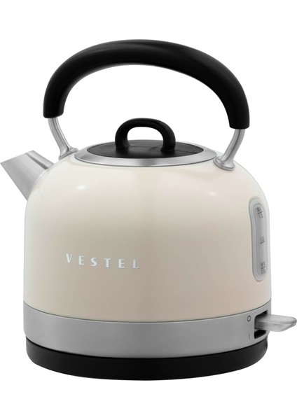 Retro Bej Su Isıtıcı 1,7 Lt Inox Paslanmaz Çelik Gövde 360° Kablosuz Otomatik Kapanma fiyatları