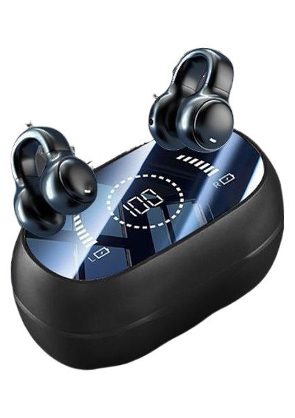 Akıllı, Geniş Dijital Ekranlı, Kulak Klipsli Kablosuz Bluetooth Kulaklık (Yurt Dışından)