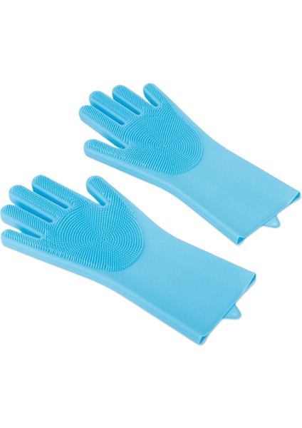 Çizilme ve Isırmayı Önleyen Fırçalı Kalınlaştırılmış Evcil Hayvan Banyo Eldivenleri (Yurt Dışından)