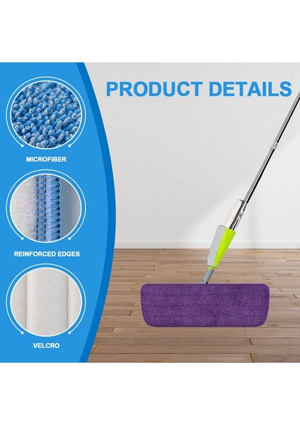 6pcs Swiffer Güç Paspası Için Yeniden Kullanılabilir Mop Yeni Doldurma Pedleri, Mikrofiber Güç Paspası Yatıkları Makine Yıkanabilir Güç Pot Pedleri (Yurt Dışından) indirimleri