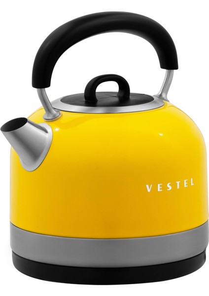 Retro Su Isıtıcı 1,7 Lt Paslanmaz Çelik Gizli Rezistans Otomatik Kapanma Sarı Renk fırsatları