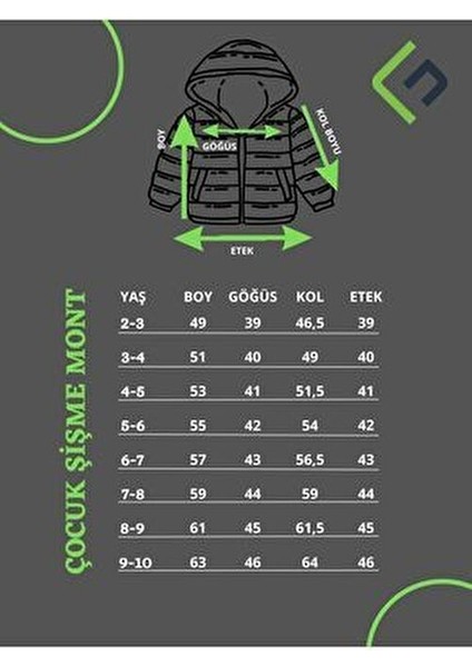 Erkek Çocuk Kışlık Polarlı Kapüşonlu Helikopter Desenli Şişme Mont & Kaban & Parka