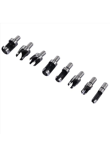 14 Pcs Ahşap Tapa Kesici Pahalı Fiş Kesici Matkap Bitler Beş Yüzlü Kontra Matkap 1/4 Inç Hex Sulma Alet Seti (Yurt Dışından)