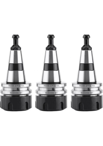 3x Denge Chuck ISO30 ER32 50L Denge Tutma Torna Chuck G2 5 30000RPM Cnc Alet Tutucu Paslanmaz Çelik (Yurt Dışından)