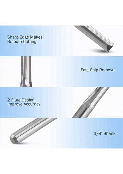 30PCS 2 Flüt Cnc Yönlendirici Bitleri 3 175MM Düz Yuva Tungsten Ahşap Plastik Için Çelik Freze Kesici (Yurt Dışından) fiyatları