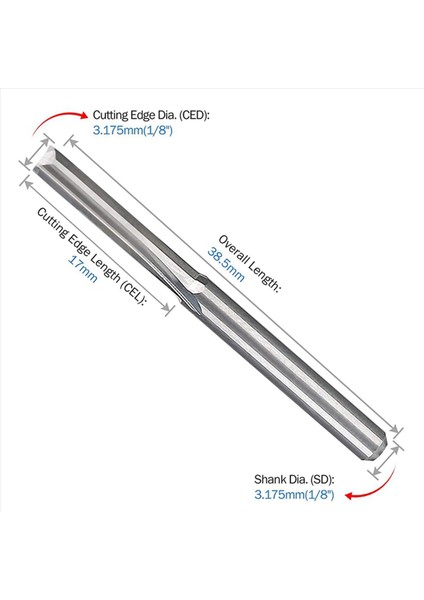30PCS 2 Flüt Cnc Yönlendirici Bitleri 3 175MM Düz Yuva Tungsten Ahşap Plastik Için Çelik Freze Kesici (Yurt Dışından) modelleri