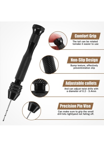 El Matkap Bitleri Set 31PCS El Matkap Seti Hassas Pin Menzil Ahşap Hassas Manuel Çalışma Montaj ve Model Yapımı Dıy Sondaj Için (Yurt Dışından) fırsatları