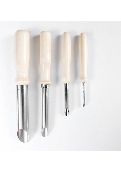 4 Parça Seramik Alet Paslanmaz Çelik Zımba Kap Deliği Sonda Pratik Ahşap Tutamak Manuel Set (Yurt Dışından) fiyatları