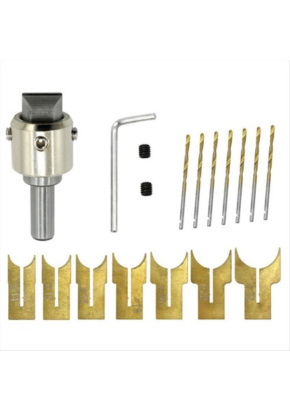 16PC Boncuk Kesici 14-25MM Ahşap Işleme Boncuk Kesici Boncuk Bit Freze Kesici Yumuşak ve Sert Ahşap Freze Kesici Araçları (Yurt Dışından)