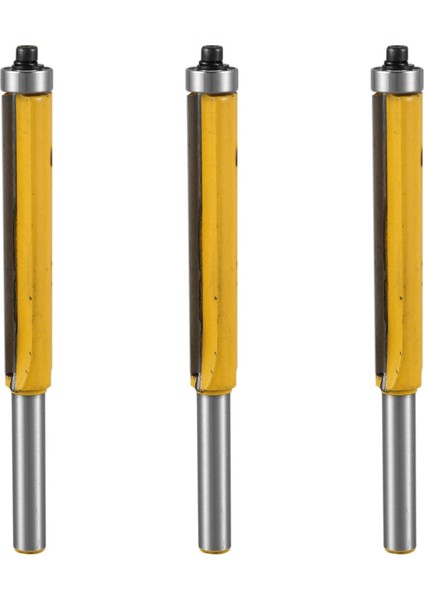 3x 2 Inç Yükseklik Ekstra Uzun Floş Trim Yönlendirici Bit 1/4 Inç x 3/8 Inç Ahşap Freze Kesici Ahşap Dıy Aracı (Yurt Dışından)