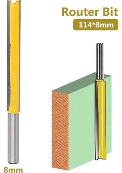 2x 8mm Shank Düzeltme Oymacı Yönü Karbür Freze Kesici Yönlendirici Biti Ahşap Çimentolu Karbür Freze Kesici Için (Yurt Dışından) fiyatları