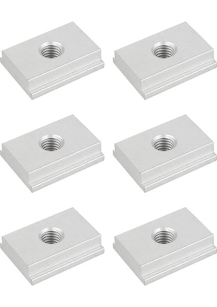 6 Pcs T-Yuva Somunları M8 T-Ray Sürgülü Fındık Alüminyum Yuva Fıstığı Palet Kayar Fındık Mobilya Yuvası Somunları Yuva Sabitleme Için (Yurt Dışından)