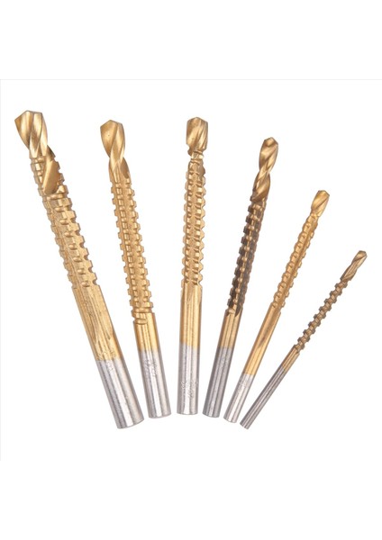 6 Pcs Hss Freze Tatbikatları Set Ahşap Matkap Bitleri Ahşap Metal K075 Için Set (Yurt Dışından)