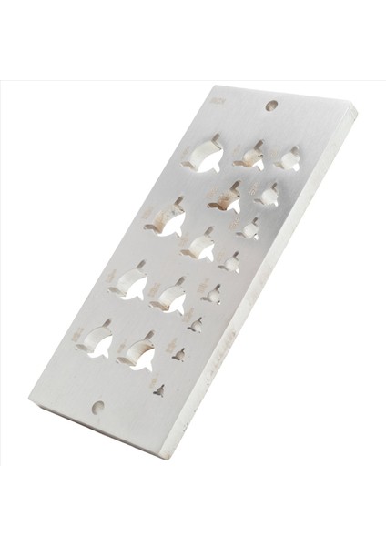 Yüksek Hızlı Çelik Dübel Plaka 17 Delikler (Ingilizce Sistem) Çelik Dübel Plaka Erik Bossom Delikler Dübel Makiner (Yurt Dışından)