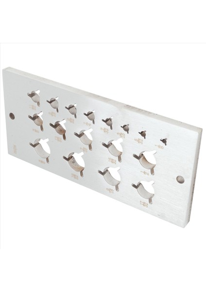 Yüksek Hızlı Çelik Dübel Plaka 17 Delikler (Ingilizce Sistem) Çelik Dübel Plaka Erik Bossom Delikler Dübel Makiner (Yurt Dışından) fırsatları