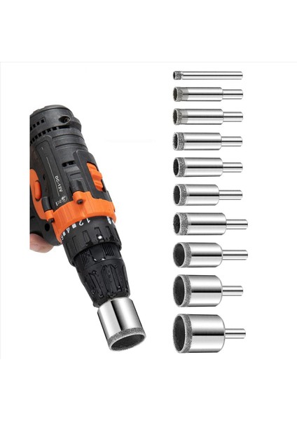 Elmas Matkap Bitleri Seti 20 Adet Elmas Deliği Testere Seti Seramik Karo Porselen Mermer Granit Şişeler Için Cam Matkap Ucu (Yurt Dışından) modelleri