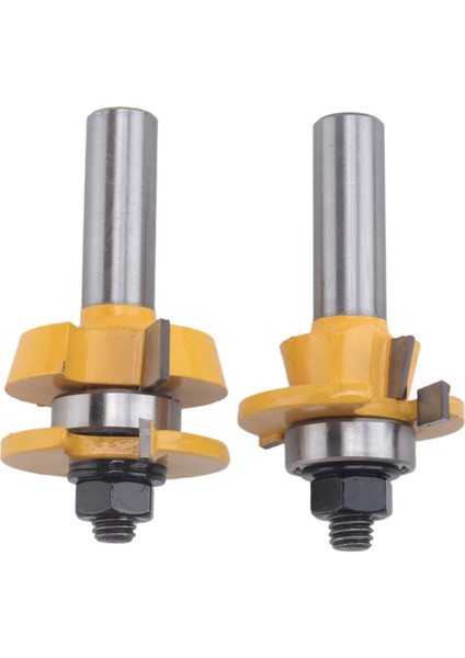2pcs Ray Yönlendirici Bit 1/2 Inç Şafak Shaker Ahşap Kesme Kesici (Yurt Dışından)