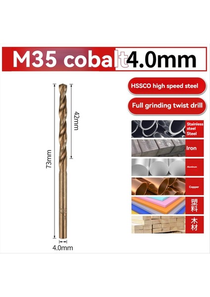 10PCS Twist Matkap Bit Seti M35 4 0mm 3 Edge Hss Delik Matkap Bit Paslanmaz Çelik Ahşap Metal Sondaj (Yurt Dışından) fırsatları