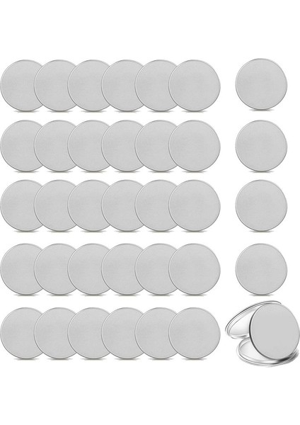 30 Pcs Boş Yarışma Para Yoksları Boşluklar Parçaları Para Dişli Koruma Kutusu Gümüş (Yurt Dışından)